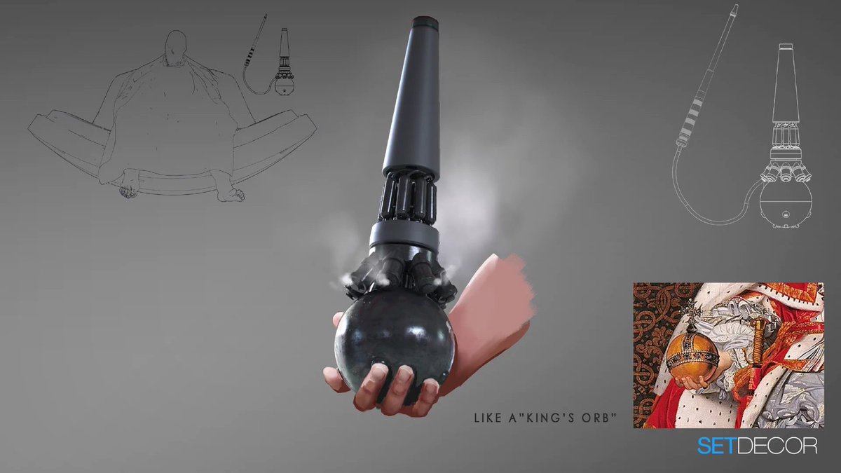 dunemex_'s tweet photo. La pipa del Barón en #DunePartTwo , del concept art, utilería y fotograma final. https://t.co/jPofprNVCG