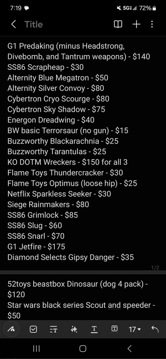 D_Maximus_Prime's tweet photo. Big lot to work through here, lots of stuff from all corners. 

Prices are in pics 3 and 4. Add 4% for G&amp;S.

Retweets appreciated. Can I get a boost @TFsalesposts https://t.co/AZRTBLp7LV
