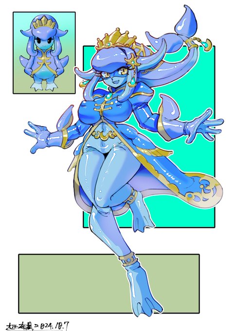 過去絵実験投稿。
『ゼルダの伝説知恵のかりもの』より
クーシャ。 