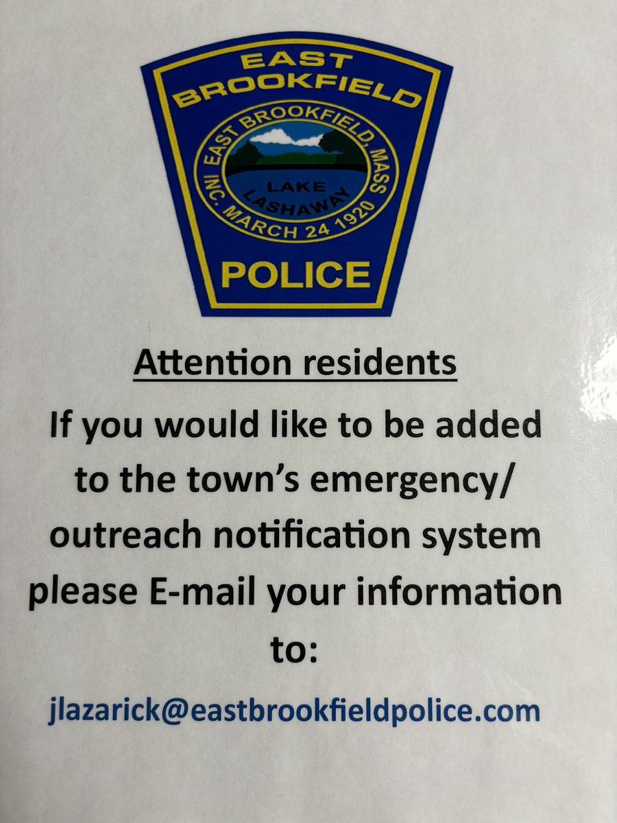 East Brookfield Police Department tweet media