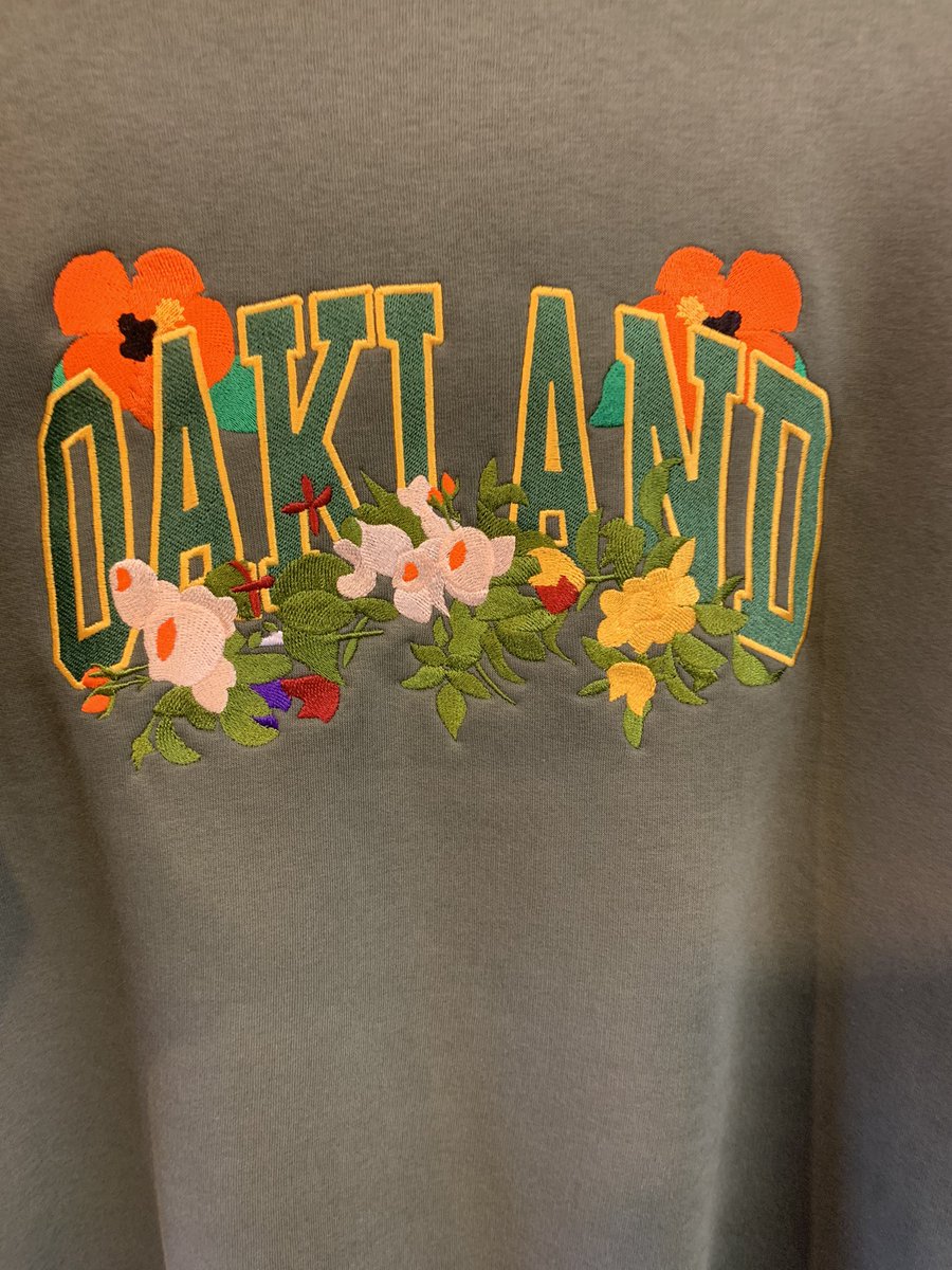I walked past “Oakland’s Own” shop at 4062 Piedmont Ave and this sweatshirt stopped me in my tracks. Met owner and family. I will need to go back