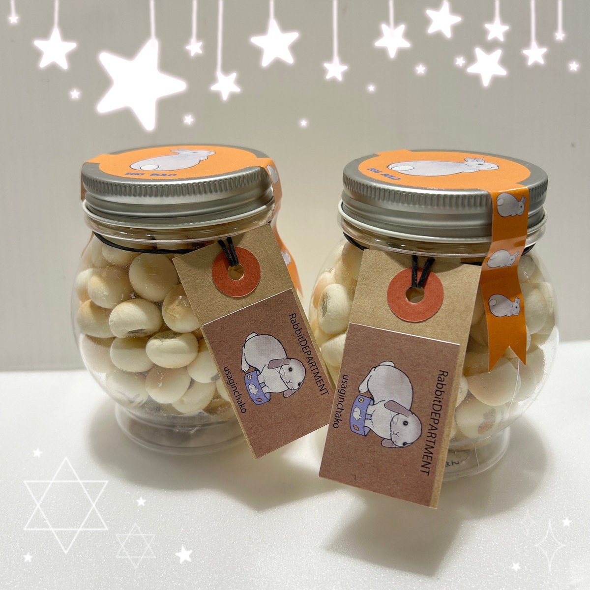 うさ福袋に入っていたたまごボーロ、ひとつだけだと食べられないので個別に販売して欲しいの声に応えて販売開始致しました！

 #うさぎんちゃこ さんのイラストがひとつひとつイラストがプリントされていてとてもかわいいです🤍

rabbitdpt.kawaiishop.jp/items/96780491

 #新宿丸井アネックス 
 #RabbitDEPARTMENT