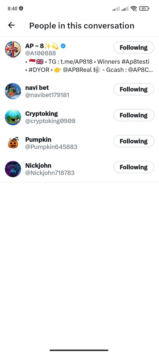 Siomails's tweet photo. @A100888 @navibet179181 @cryptoking0908 @Pumpkin645883 @Nickjohn718783 https://t.co/XEIedo2jla