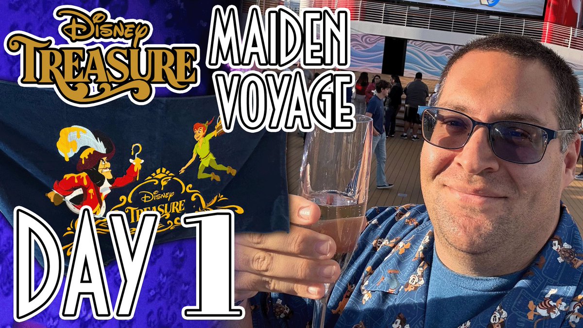 VLOG: Disney Treasure Maiden Voyage with Tom - Day 1

youtu.be/4_fbX0WT9hE