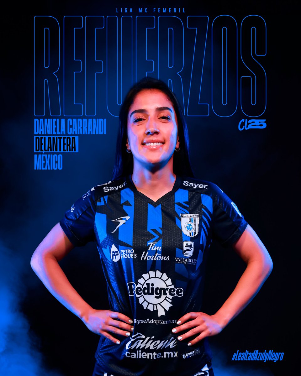 lilyns73's tweet photo. ⚽️ D. Carrandi 👕8️⃣
Llega a reforzar el ataque de #GallosFemenil
Procedente de Xolos Femenil (2T)
Goleadora histórica con #ADSLfem
con 22 ⚽️ (9T) su mejor torneo con 5 ⚽️ fue bajo la dirección técnica de F. Samayoa en el CL23
Debuto con Chivas en la CopaLigaMx (3T/21JJ)
#JES https://t.co/eYbOm4TwGq