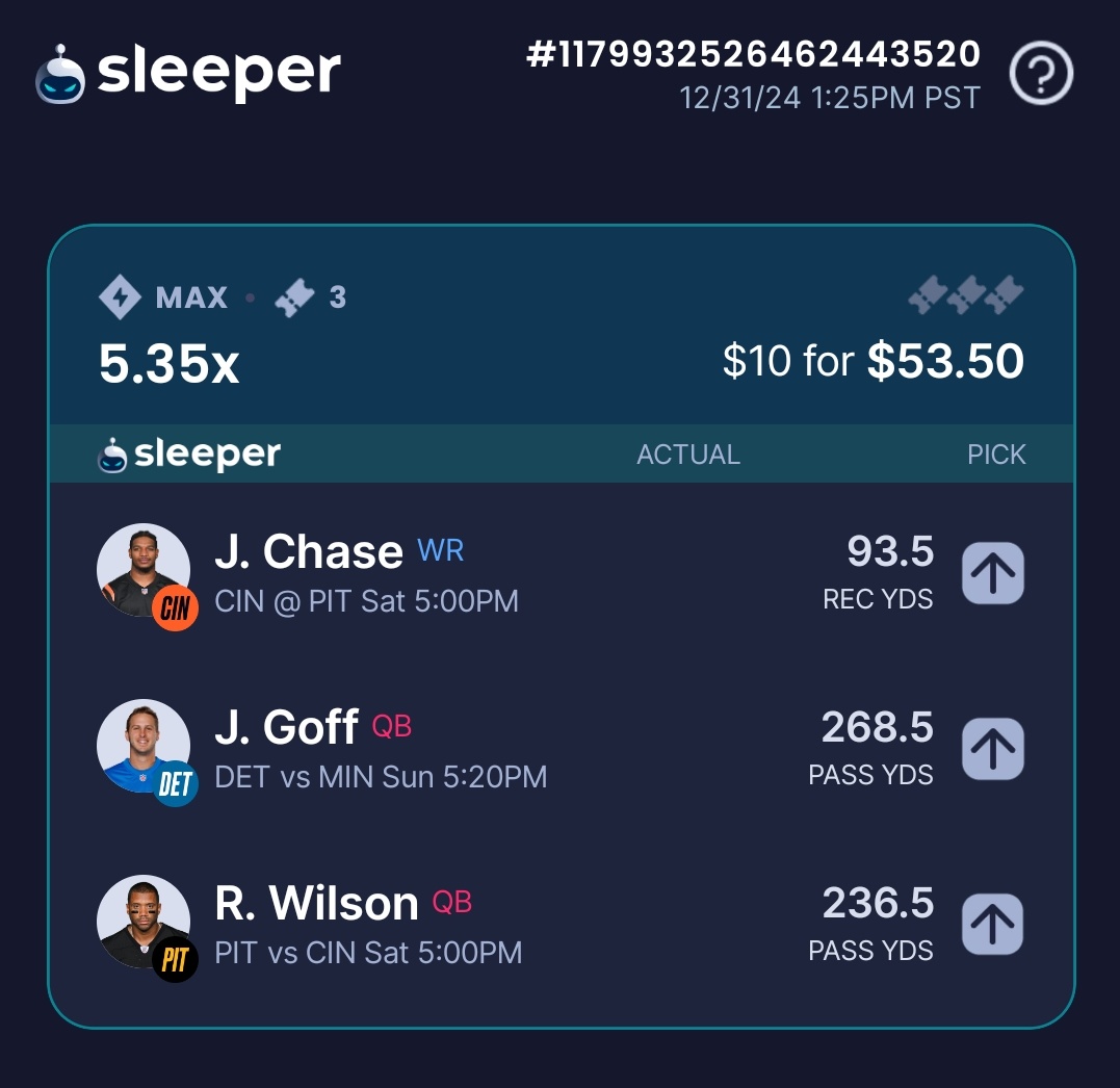 If you ask me these are 3 easy hits surely 🙏I need to win please <a href="/SleeperHQ/">Sleeper</a>