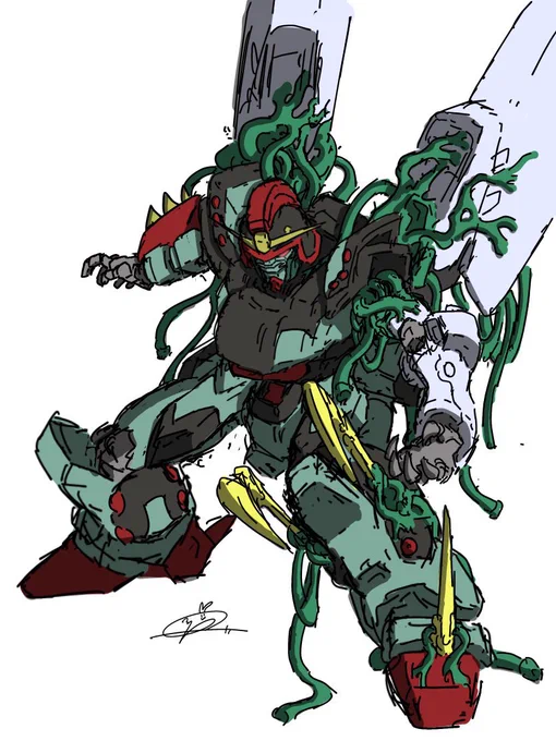 ネロスガンダムのラフ 