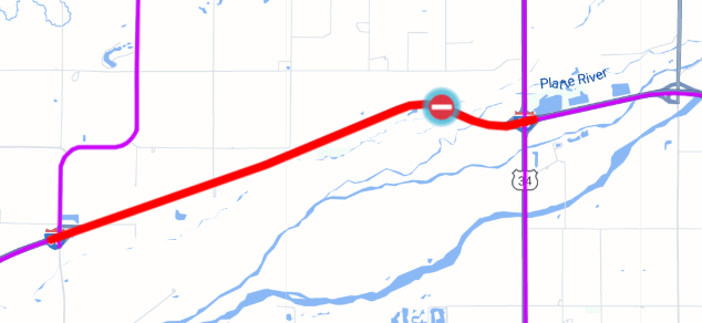 Nebraska511's tweet image. #HallCounty #GrandIsland I-80 WB is Closed at MM 312 due to a crash.  Use alternate route.

new.511.nebraska.gov/event/NECARS5-…