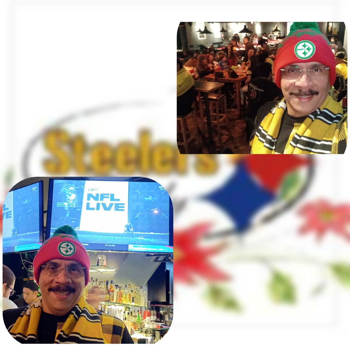 Sergio Carrasco Q (@sergiosteelers_) on Twitter photo Listos para seguir apoyando a nuestros <a href="/steelers/">Pittsburgh Steelers</a> <a href="/LosSteelers/">Steelers en Español</a> <a href="/ESPNmx/">ESPN.com.mx</a>
Saludos <a href="/espnsutcliffe/">John Sutcliffe</a> <a href="/PabloViruega/">Pablo Viruega</a> <a href="/EduardoVarelaTV/">Eduardo Varela 🇲🇽</a>
#NFLxESPN Listos para seguir apoyando a nuestros <a href="/steelers/">Pittsburgh Steelers</a> <a href="/LosSteelers/">Steelers en Español</a> <a href="/ESPNmx/">ESPN.com.mx</a>
Saludos <a href="/espnsutcliffe/">John Sutcliffe</a> <a href="/PabloViruega/">Pablo Viruega</a> <a href="/EduardoVarelaTV/">Eduardo Varela 🇲🇽</a>
#NFLxESPN