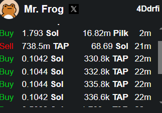 MaidCat_sol's tweet photo. If @TheMisterFrog keeps losing money on regular trades (literally every trade), he just farms his copy traders and brags how much money he's making daily LMAO. https://t.co/L47saty4Xg