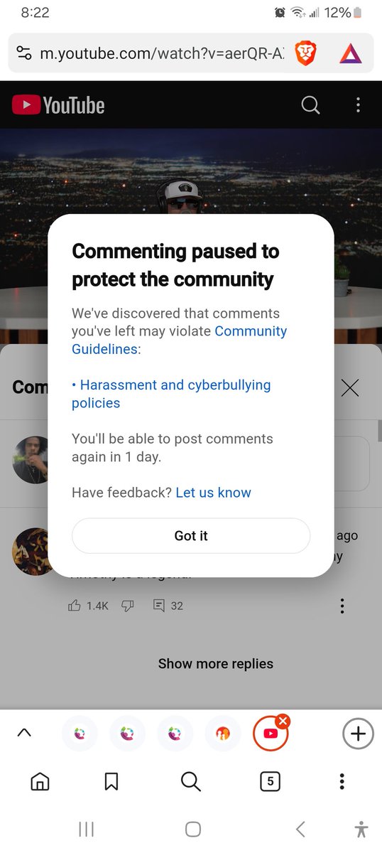 Youtube doesn't respect free speech #freespeech #freespeechisdying