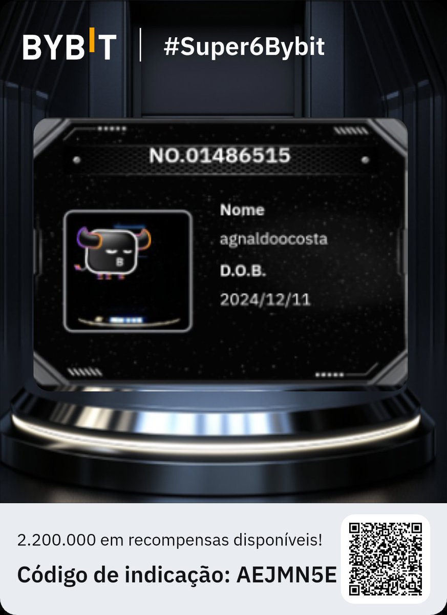 Adote seu bbSOL e ganhe um ingresso para o espaço!
bybit.com/pt-BR/super6by…