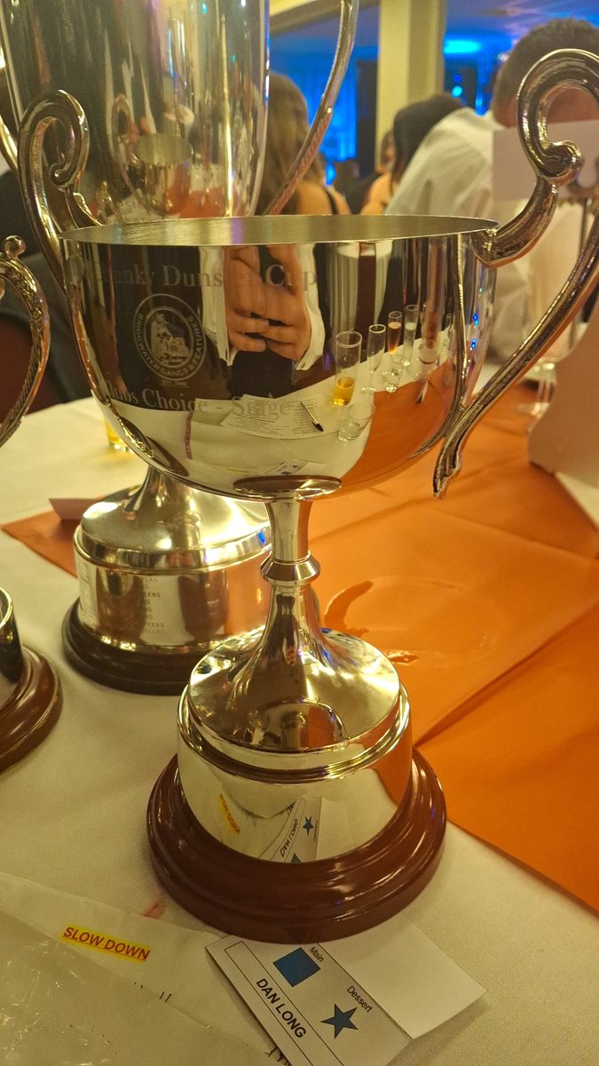 Proud to be the first ever winners of "The Chunky Dunster Memorial Cup."

#Molacs