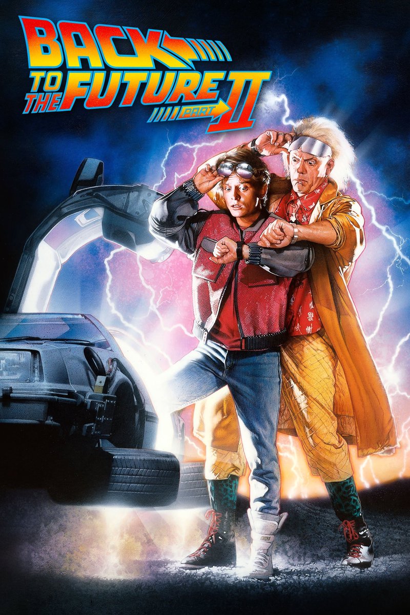 DizzyMisfit's tweet photo. #BackToTheFutureII

A good sequel!
Bro seeing what they think 2015 would look like was fun.
But man we really fumbled it where are our flying cars &amp; Hoverboards?!😂
Them having avoid themselves (back in the 50's) was "edge of your seat" stuff. https://t.co/ktIYwWtraA