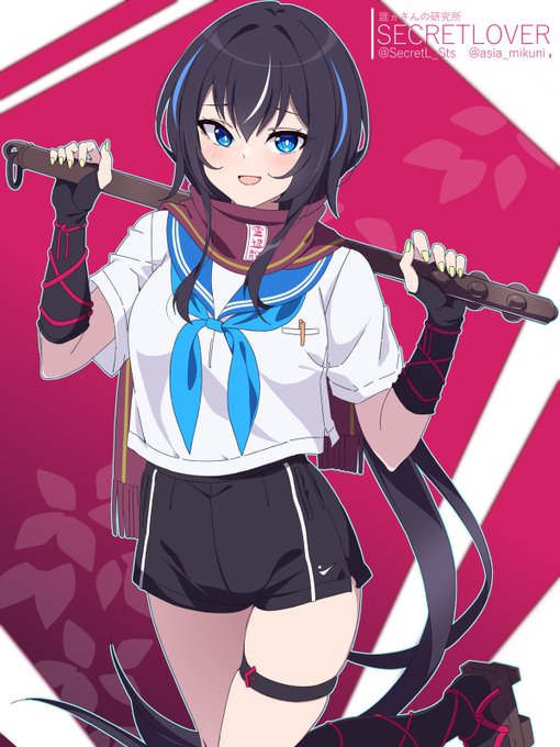 鬼っ子退魔師わかにゃさん金砕棒装備。悪霊退散、鬼は外。あやかしは脳天粉砕! 