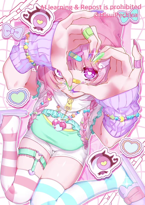 カワイイだけをみつめて #サンリオコラボイラコン  #みんなに届け私のKAWAII  #Charaforio クリエイター部門で参加していますྀི  