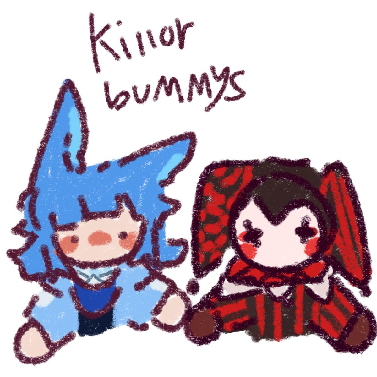 StarryScytheZ's tweet image. I'm gonna draw characters and duos like this ↓ :OOOO
Send me requests for UR duo!!
#killerbunnies #clownpiercefanart #kaboodlefanart #lifestealfanart

starrysycthez.straw.page