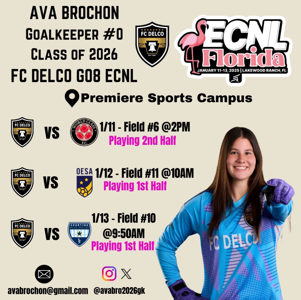 Super excited for ECNL FL coming up!! ‼️‼️

<a href="/ImYouthSoccer/">ECNL/GA/Recruiting/College Soccer</a> <a href="/ImCollegeSoccer/">College Soccer Truth ™</a> <a href="/ECNLgirls/">ECNL Girls</a> <a href="/FCDELCO2/">FC DELCO</a>