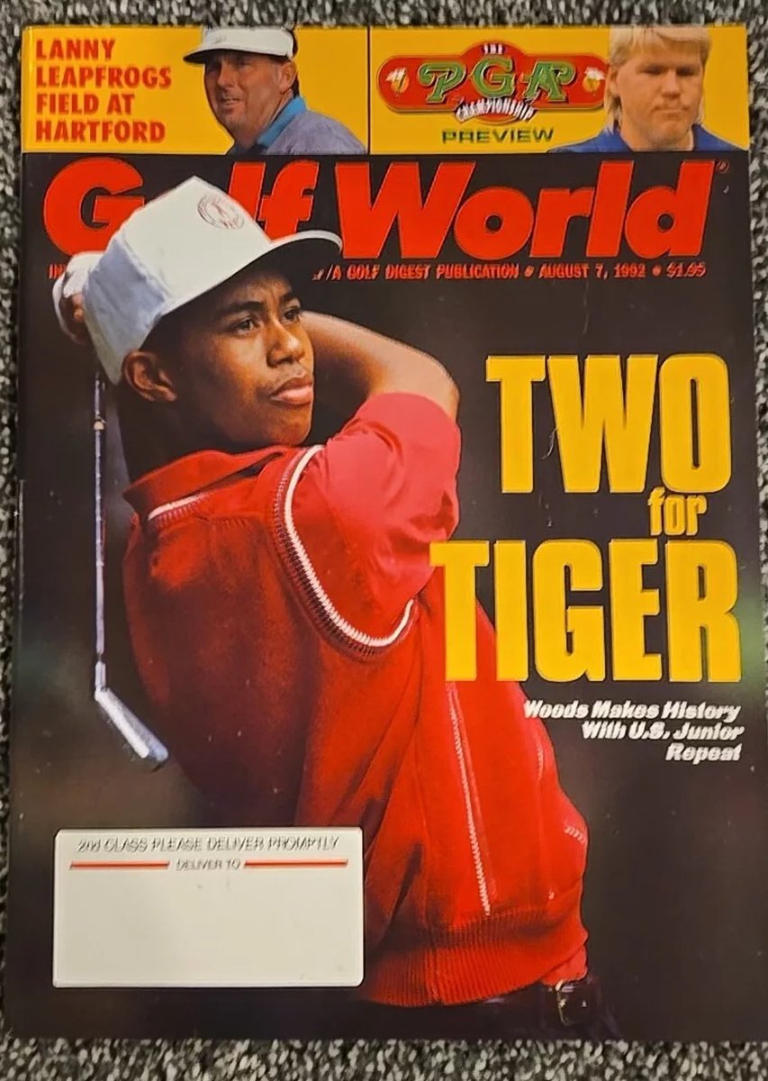 Raw vintage magazines seem to be picking up momentum. This 1992 cover of Golf World sold for $417 tonight. 

Two years ago, this was a $35 pickup.