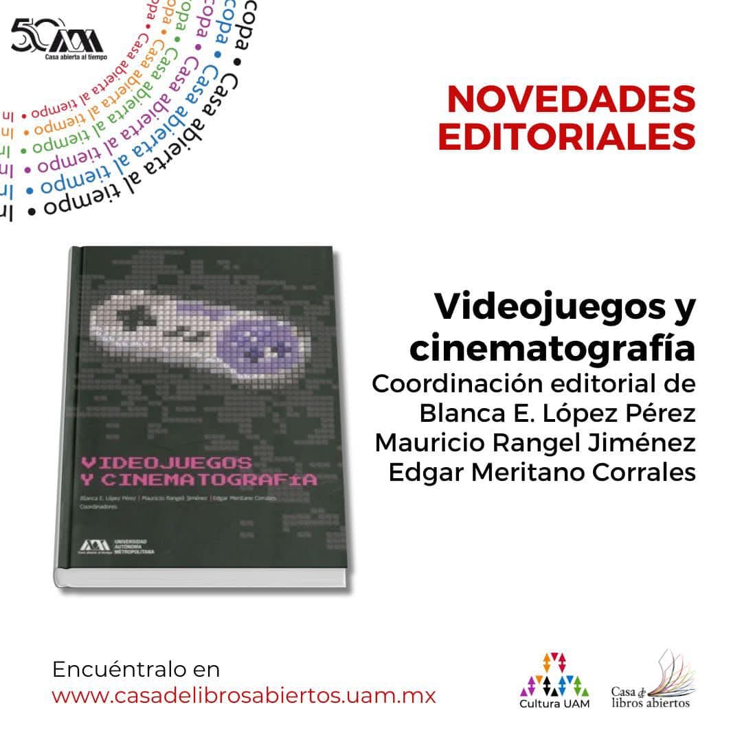 NuclearWolf79's tweet image. #Hoy #TeRecomendamos el título: 

Videojuegos y cinematografía
Coordinación editorial de Blanca E. López Pérez, Mauricio Rangel Jiménez y Edgar Meritano Corrales

#LibrosUAM #NovedadesEditoriales #Comunicación #libros #UAM #UAMAzcapotzalco

Encuéntralo en: casadelibrosabiertos.uam.mx/gpd-videojuego…