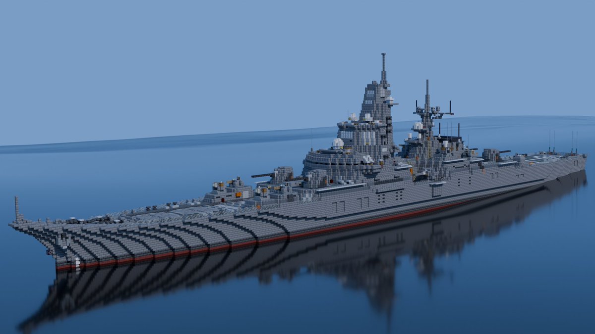 ginga263's tweet image. 蔵王型ミサイル巡洋艦
 #Minecraft軍事部