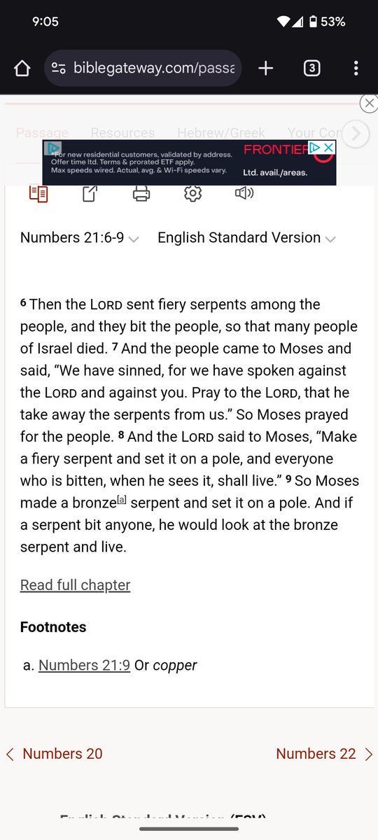 Shahn626's tweet photo. We are all bitten by the serpent. We all have sinned and fallen short of the glory of God. The ONLY path to salvation is through belief in the son alone. Not works. Not merit. 

Grace through faith alone. https://t.co/cKkAbrqUBE