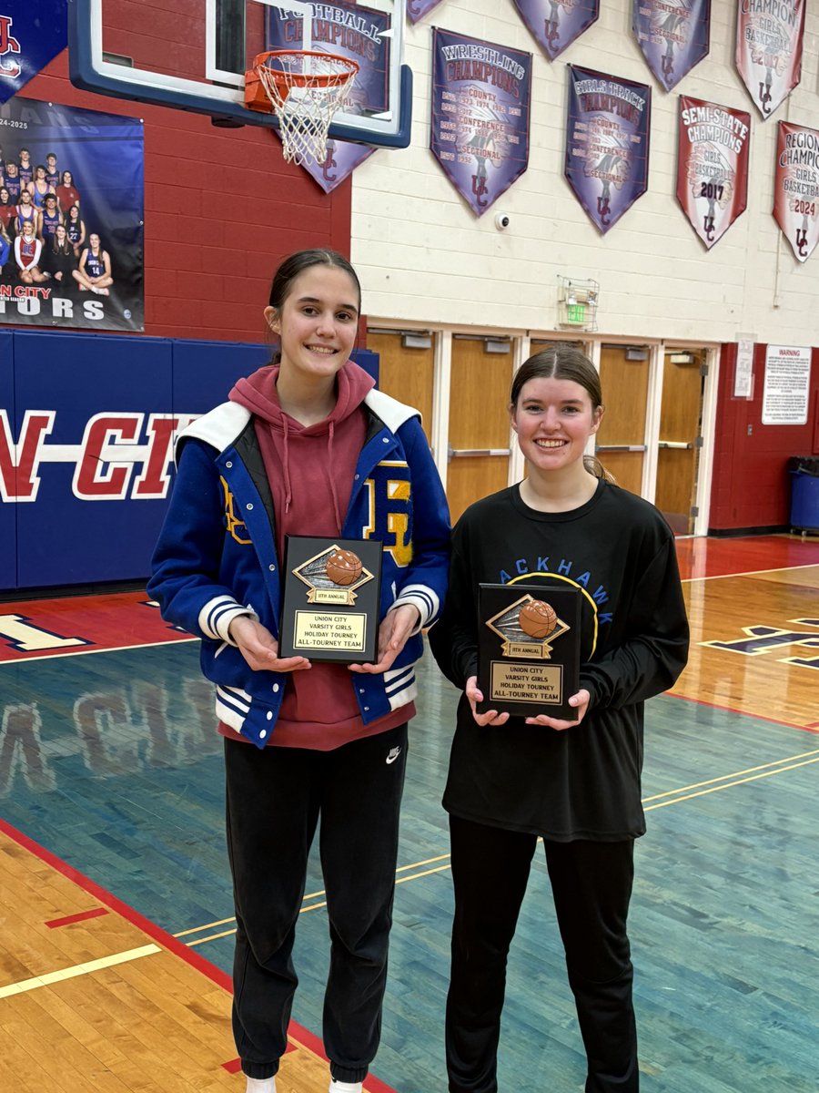 Congrats <a href="/maleasteele/">malea</a> and <a href="/AveryElsworth/">Avery Elsworth</a>  on making all tournament team. Great work Lady Braves. <a href="/BCSAD/">BCS Athletics</a>