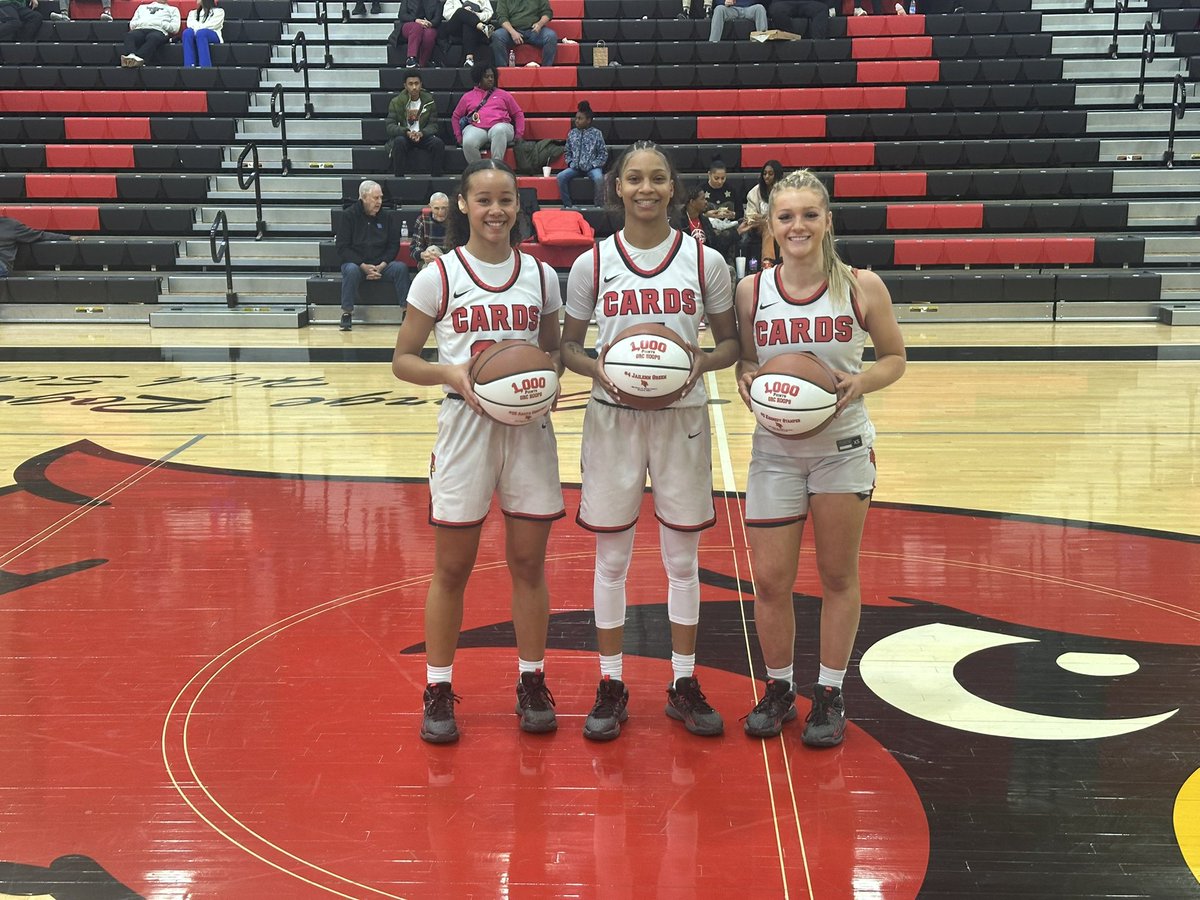Matt Cizek (@matthewpcizek) on Twitter photo Prior to today’s matchup against Greenwood, Lady Cards players <a href="/anaya_chestnut/">Anaya Chestnut</a> (pictured with <a href="/JaylynnGoodwin/">Jaylynn Goodwin</a>), Jailenngreen11, and <a href="/KennedyStamper1/">Kennedy Stamper</a> each celebrated scoring 1,000 total points.
<a href="/grc_hoops/">GRC Hoops</a> <a href="/CoachRDG/">Robbie Graham</a> Prior to today’s matchup against Greenwood, Lady Cards players <a href="/anaya_chestnut/">Anaya Chestnut</a> (pictured with <a href="/JaylynnGoodwin/">Jaylynn Goodwin</a>), Jailenngreen11, and <a href="/KennedyStamper1/">Kennedy Stamper</a> each celebrated scoring 1,000 total points.
<a href="/grc_hoops/">GRC Hoops</a> <a href="/CoachRDG/">Robbie Graham</a>