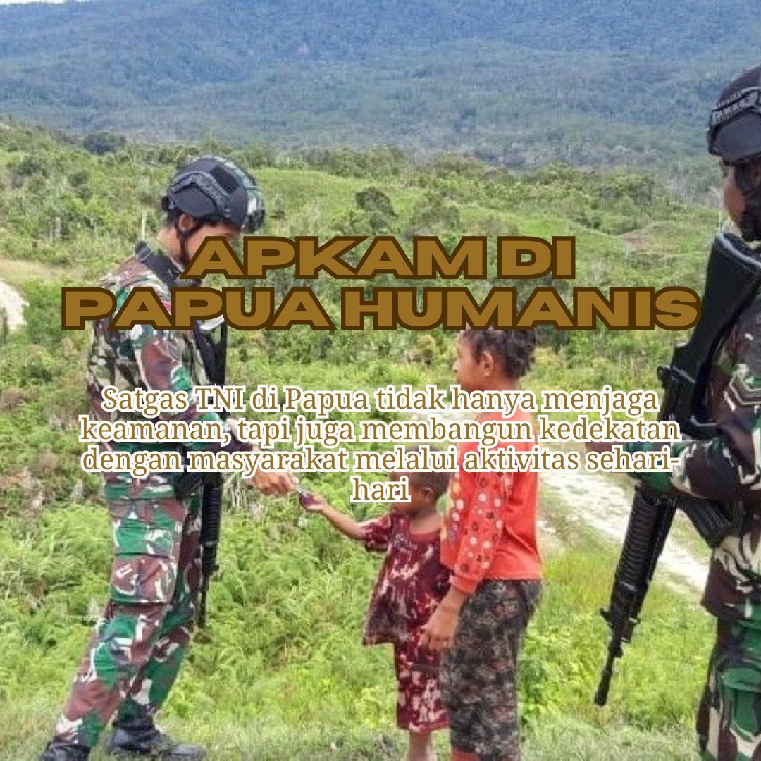 Prajurit TNI dari Satuan Tugas Batalyon Infanteri (Satgas Yonif) Raider 503/Mayangkara, yang berada di bawah kendali Komando Operasi Habema di Papua, membangun kedekatan dengan warga Kampung Ginid, Nduga, Papua Pegunungan
#OrganisasiPapuaMerdeka #OPM #KekejamanOPM #BerantasOPM