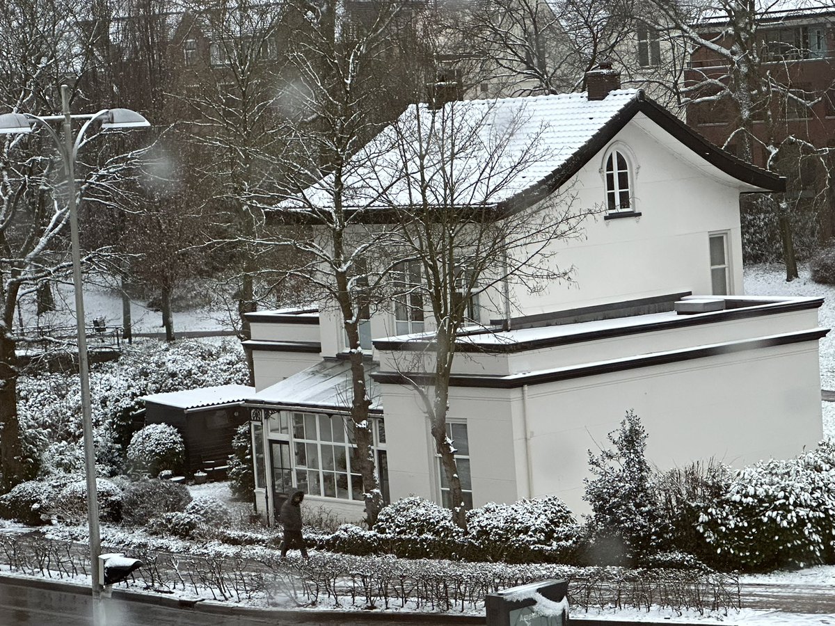 Bijna een oude ansichtkaart maar toch heel even een winter wonderlandschap in Amersfoort anno januari 2025. #sneeuw #amersfoort
