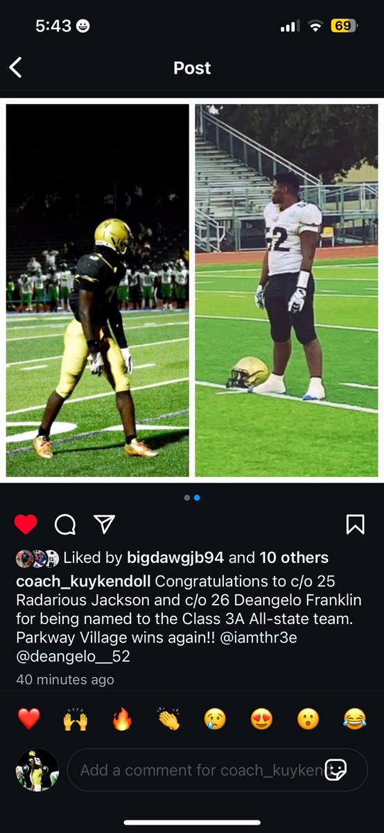 Me yeah I made Allstate thanks to my coach <a href="/EdwardKuykendo1/">Coach Ed Kuykendoll</a> thank you coach