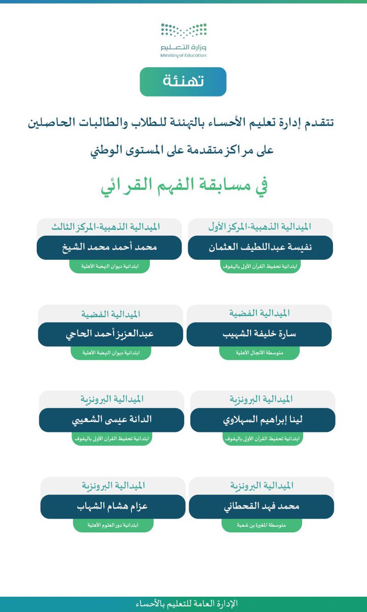 إدارة تعليم الأحساء tweet media