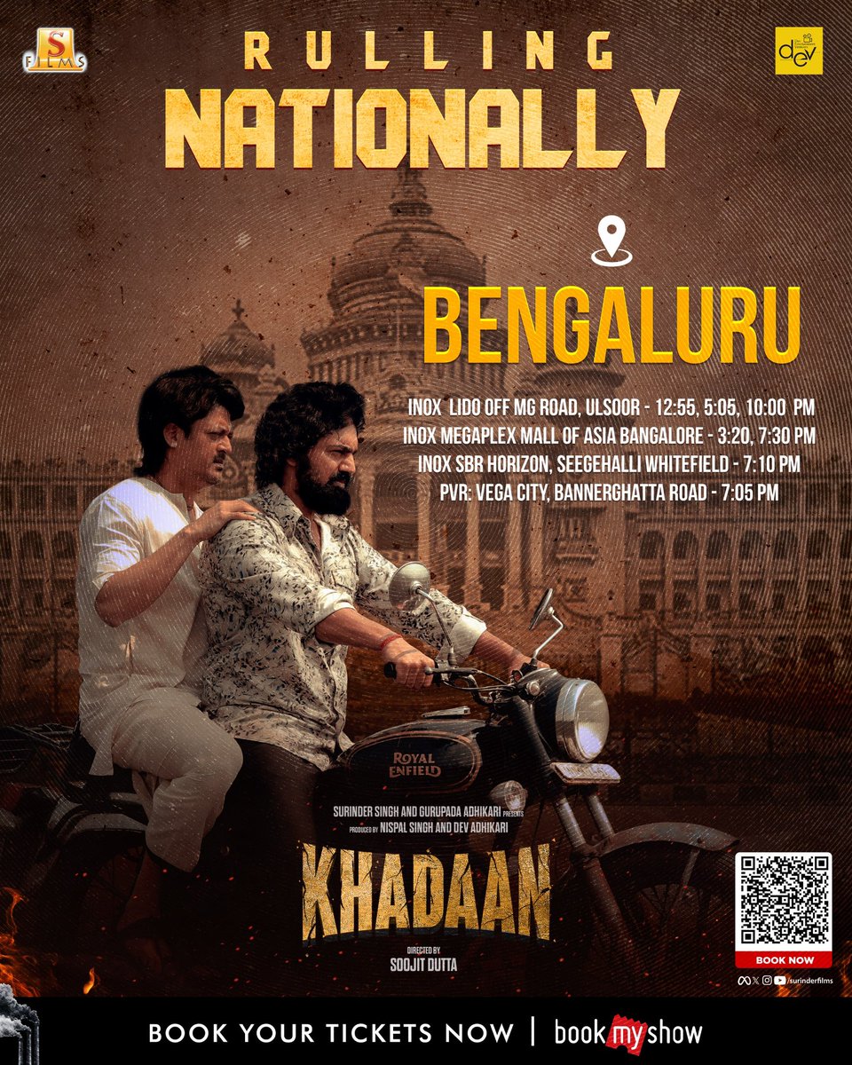 idevadhikari's tweet image. KHADAAN এখন পৌঁছে গেছে দেশের সব প্রান্তের প্রেক্ষাগৃহে!

Book your tickets now:
bit.ly/KhadaanTickets

Witness the magic unfold on the big screen as KHADAAN captures theatres across India. 

#NationalRelease #Khadaan #Dev46 #RoaringInTheatres #BookYourTickets