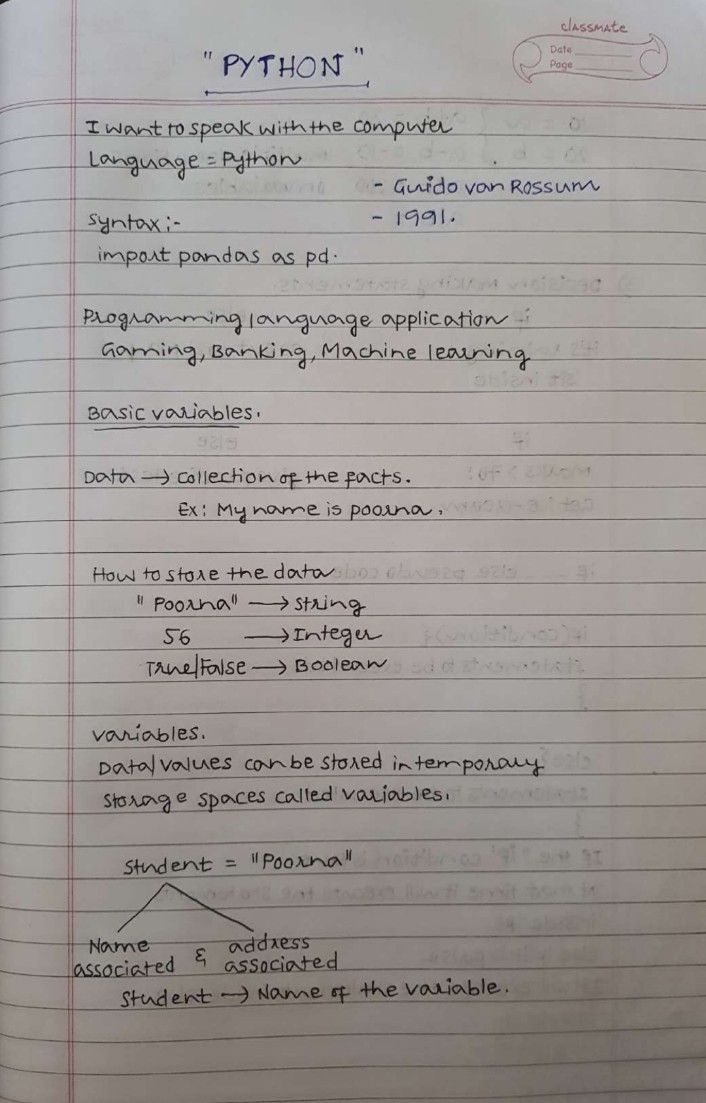 EpicViralHub_'s tweet photo. Python FULL Handwritten Notes ✍️🤞
Those Who Required Must 
Follow 
Like
Comment "Python"
RETWEET 

Who Did all Above 
I will DM Notes quickly 

#pythonlearning #notes #PDF #PythonNotes https://t.co/gDIaNziKWs