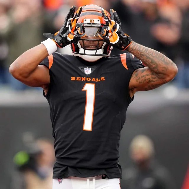 nflrums's tweet photo. 🚨BREAKING 

#Bengals Ja’Marr Chase is the only player EVER with 1,700 yards and 17 TDs in a single season https://t.co/LchQrERTsP