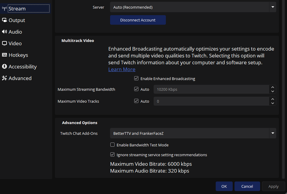SenzVT's tweet photo. STREAMERS CHECK YOUR OBS SETTINGS!

the last OBS update reset a lot of my settings and lagged my stream bad, this might not be for everyone but just wanted to let you know. 🫰

oh also if you need the "best" settings (for a good pc and internet) here you go :3