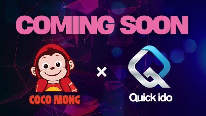 ccmcoin_'s tweet photo. Coco Mong ( $CCM ) will soon be available for trading on Quick ido(@quickido)! 🚀📷
#meme #memecoin $ccm #b2e #quickido https://t.co/ax9WPMyDwG