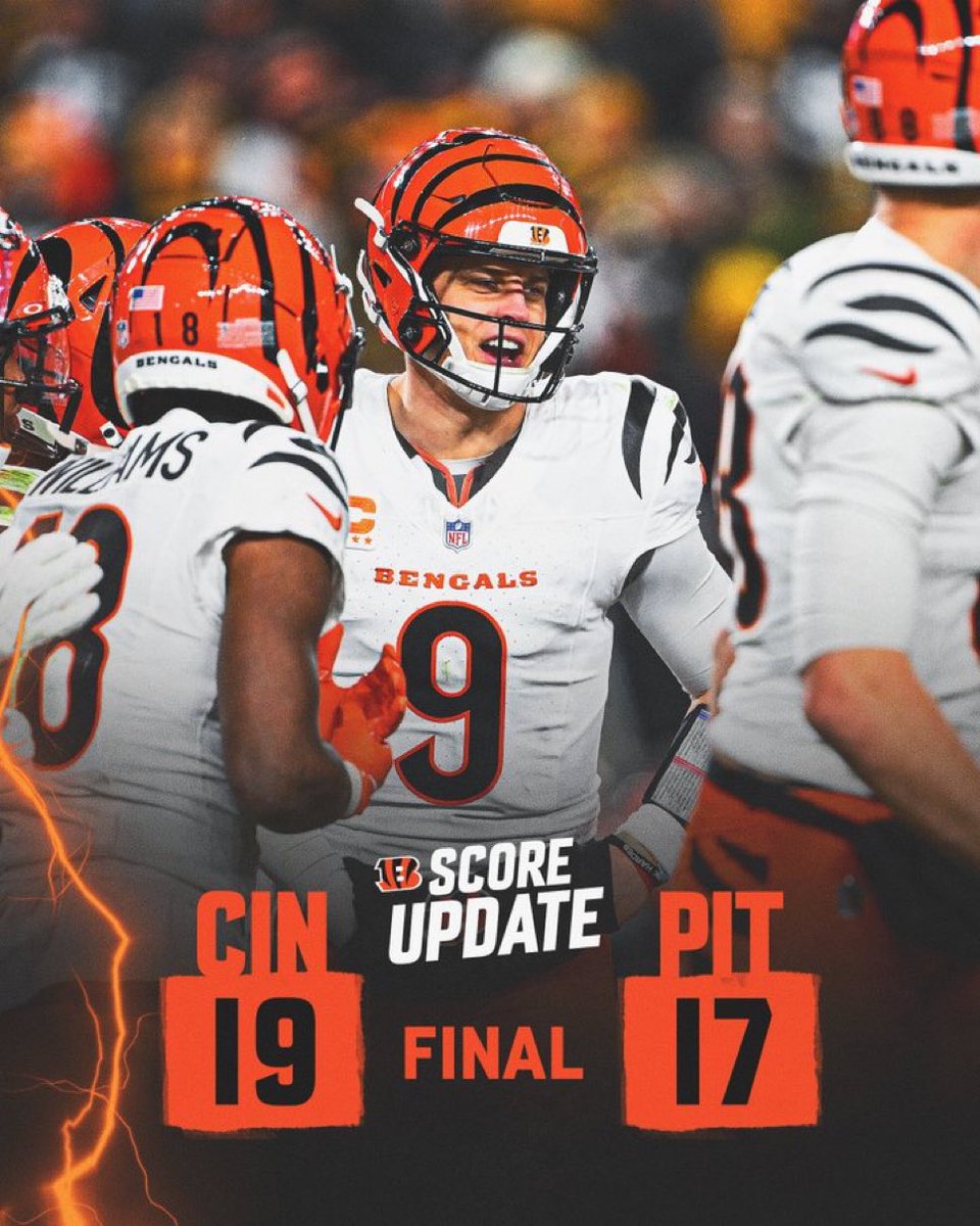 نهاية المباراة بفوز الفريق 17-19.
الفريق يحتاج خسارة الدولفينز و البرونكز يوم الأحد من أجل البلاي اوفس🐅🐅🐅
#RuleTheJungle