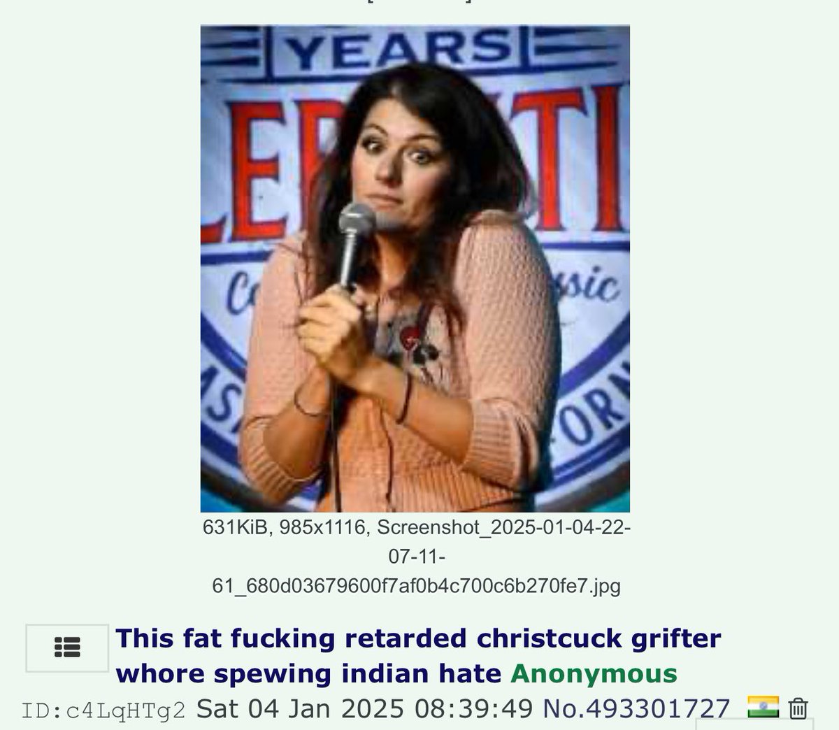 leonardaisfunE's tweet image. - blasphemes Christ
- wants “Christcuck babies” dead
- calls Mary a “whore.”
- calls for my rape 
- still cannot lift 10lb dumbbells

You will never be as racist &amp;amp; hateful as an Indian.