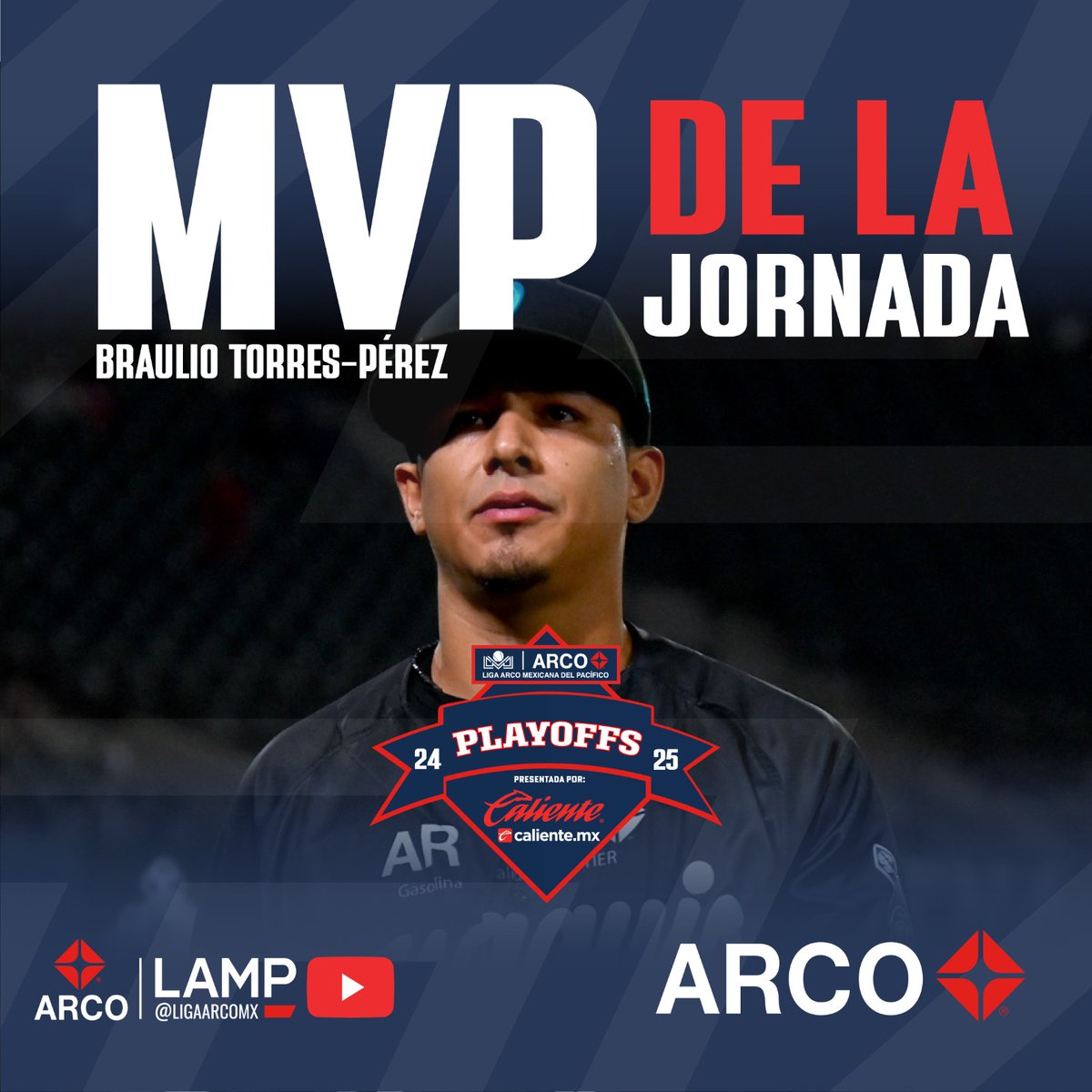 El MVP de la Jornada es presentado por <a href="/arcogasolina/">ARCO Mexico</a> 🎖️⛽️

Braulio Torres-Pérez lanzó 6 entradas en blanco y encaminó la victoria de <a href="/yaquis_oficial/">Yaquis de Obregón 🏹</a> 🪶🏹💪

#MVPArco 🎖️⛽️
#LigaARCO ⚾️
#LaLigaDeMéxico 🇲🇽
