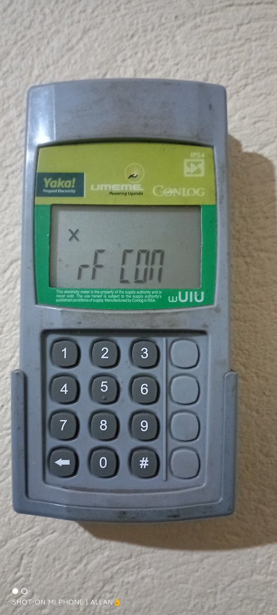 kaggwaallanjohn's tweet photo. Dear @UmemeLtd  my yaka is showing rf Con error. REF355158i kindly support https://t.co/txHxLTTXj7