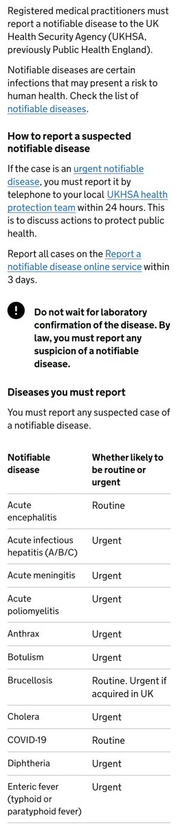 <a href="/1goodtern/">tern</a> They should report the hospital to <a href="/UKHSA/">UK Health Security Agency</a> for being in breach of rules for testing and reporting highly infectious notifiable diseases as per UKHSA's own edicts (NOT GUIDELINES) as this is the law! 

If people started reporting hospitals for failing to follow the law then perhaps