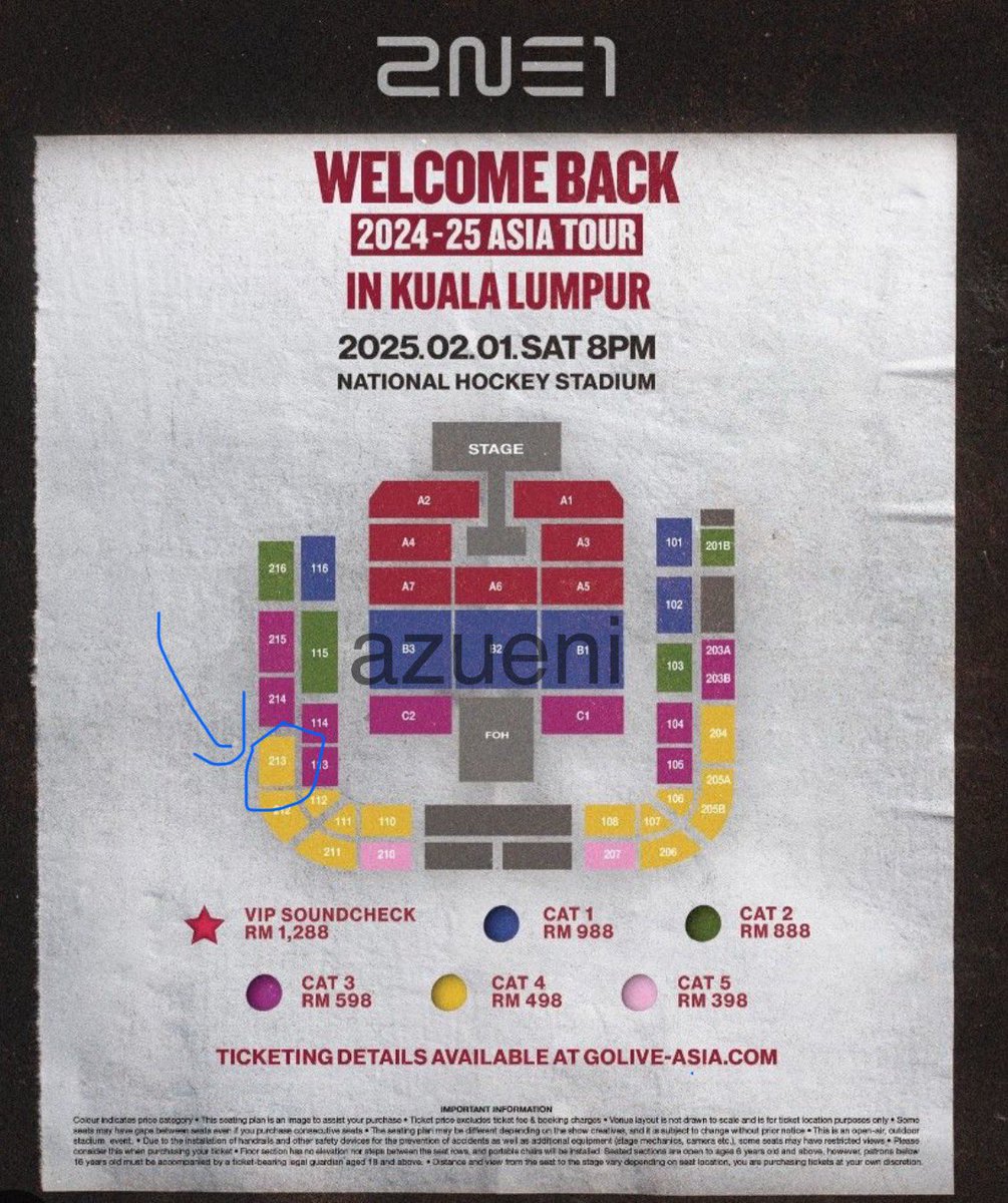 wanihaee's tweet photo. WTS 2NE1 in KL concert ticket. 

I’m selling my CAT 4 ticket due to I upgrade my sit to CAT 1. I only have one ticket. 

Price: Rm 518 

Please don’t ask for discount. I already removed TS service payment.

#2NE1inKL #pasar2NE1 #WTS https://t.co/j9OnVlnaBA