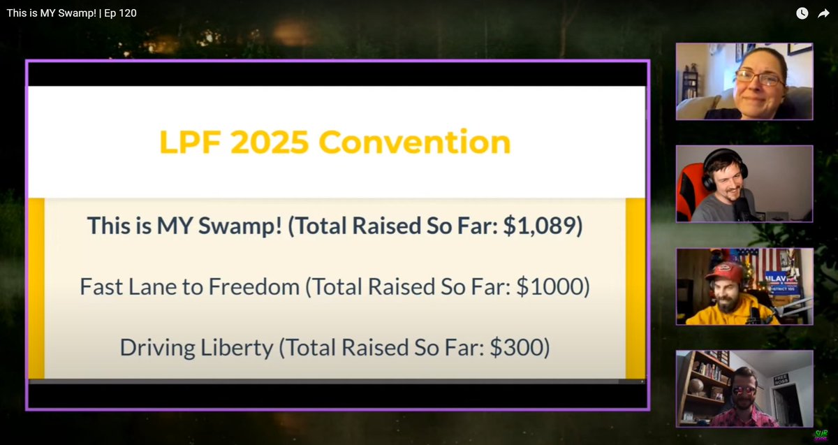 realSwampCast's tweet photo. Suck it, nerds! #LPFCon25 #ThisIsMySwamp! https://t.co/JcPIsYaPgo