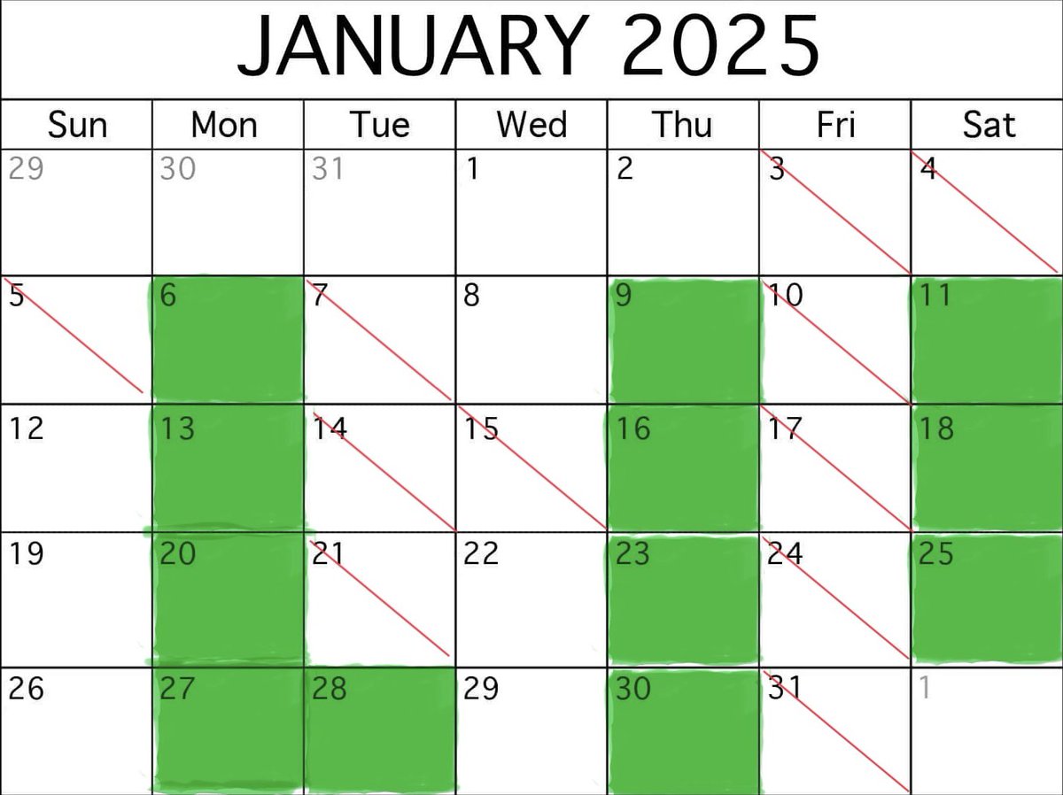 The January calendar is filling fast! Book now…