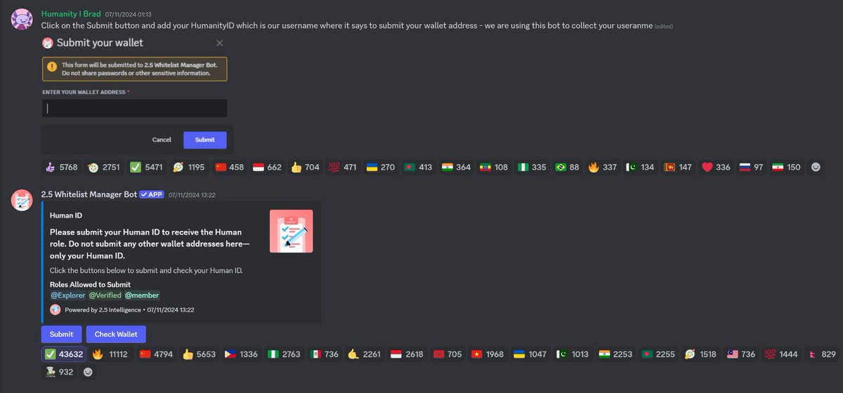 TweetByWale's tweet image. Successfully Submitted My Human ID &amp;amp; Wallet Address to @Humanityprot ✅.

If you haven’t started the Testnet. 

🧵 Guide 👇🏻
