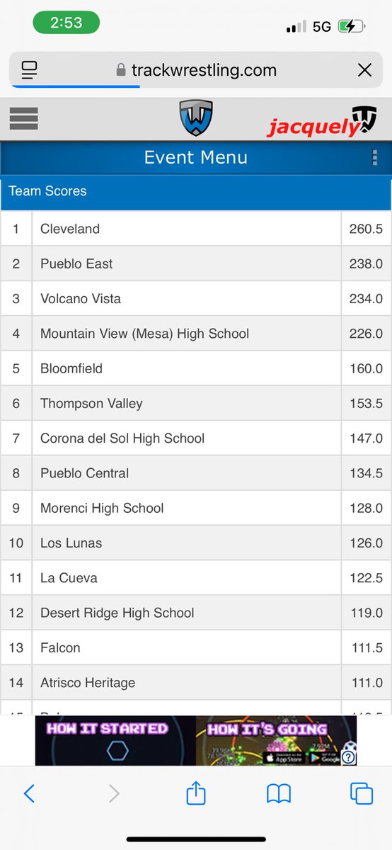 Bobcat sports fanatic (@fanaticbobcat) on Twitter photo Boys take 5th out of 73  and girls take 11th out of 67. Champions were Elias Johnson and Caylee Miller! Elias also took home the outstanding wrestler award #conflictatcleveland Boys take 5th out of 73  and girls take 11th out of 67. Champions were Elias Johnson and Caylee Miller! Elias also took home the outstanding wrestler award #conflictatcleveland