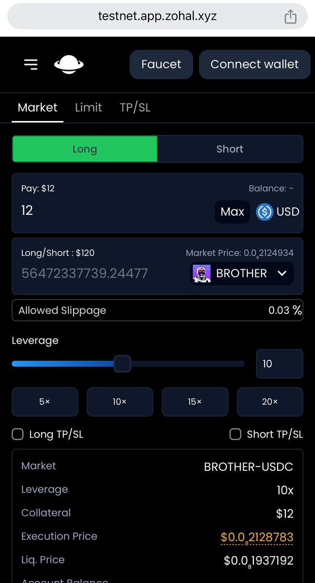 zohal_starknet's tweet photo. 🚀 Something exciting is brewing at Zohal 🌌…

Soon, you’ll be able to trade $BROTHER with leverage on Zohal! 💥

Want a sneak peek? Test it out now on Starknet’s Sepolia testnet:
👉 https://t.co/rh5uDTtBMi (Log in with GitHub)

Big things are coming… Stay tuned! 🫡 #Starknet #DeFi #BROTHER #Zohal