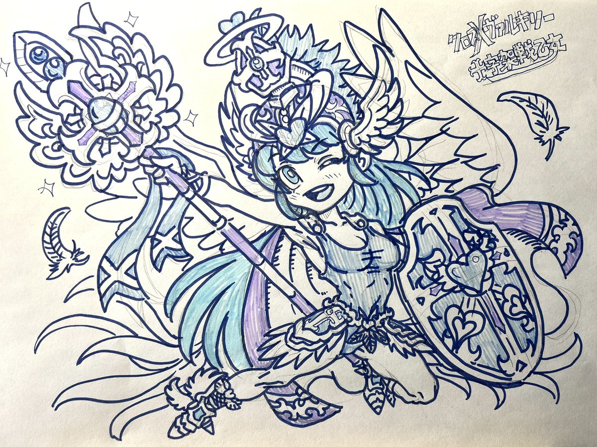 のっぴーさん覚醒の話で
なんかコチラも勇気をもらい、
自分もビックリマンオマージュの
シールを久々に作ってみたくなる🥹

ロココ、ヘラク、マリアあたりは
強者どもがひしめくイバラの園
なので、自分は十字架天使で👼✨

まだ構想の段階なので装備とかの
ディテールは甘いですが…😅