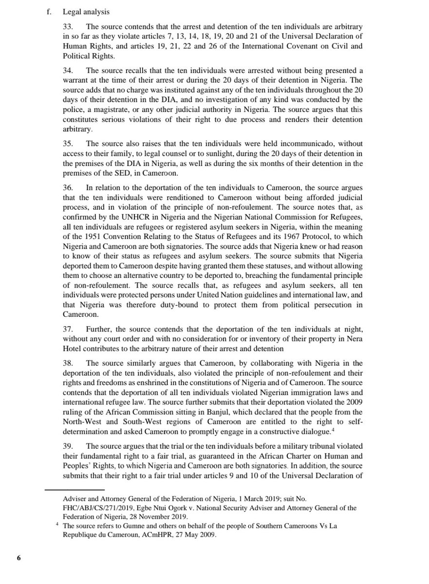 Celestine Fonki (@celestinedingk3) on Twitter photo Adopted on 5/01/18 -7 yrs, after the UN, HR Opinions on the arbitrary arrest of the #Nera10APoCs requested their immediate release since 14/10/22. No action <a href="/PR_Paul_BIYA/">President Paul BIYA</a> . No sanctions by the <a href="/UNHumanRights/">UN Human Rights</a> the <a href="/UNOSAPG/">UN Genocide Prevention</a> @UN_Report can prevent ongoing #Genocide in #Ambazonian? Adopted on 5/01/18 -7 yrs, after the UN, HR Opinions on the arbitrary arrest of the #Nera10APoCs requested their immediate release since 14/10/22. No action <a href="/PR_Paul_BIYA/">President Paul BIYA</a> . No sanctions by the <a href="/UNHumanRights/">UN Human Rights</a> the <a href="/UNOSAPG/">UN Genocide Prevention</a> @UN_Report can prevent ongoing #Genocide in #Ambazonian?